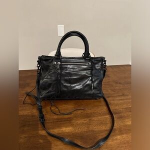 Rebecca Minkoff Regan Satchel Tote Bag in Black